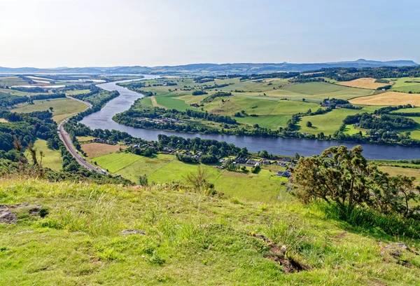 Tay Perth Nehrinin Kinnoull Tepesinden Görüntü Skoçya Birleşik Krallık Temmuz — Stok fotoğraf