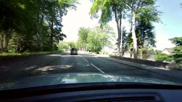 Driving Perth City Scotland United Kingdom 17Th July 2021 — Stock Video