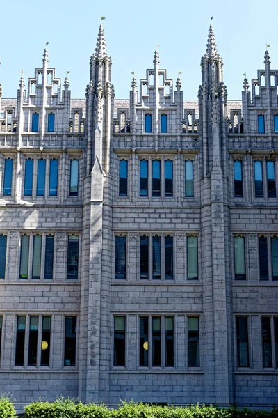 Marischal College Külső Munkatársa Aberdeen Skócia Egyesült Királyság 2021 Július — Stock Fotó