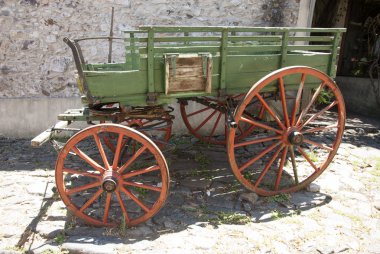 Vintage - Wooden Wagon clipart