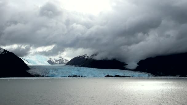 Chile - Południowej Patagonii Amalia lodowiec — Wideo stockowe