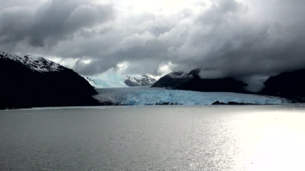 Чили - Южная Патагония - ледник Амалия — стоковое видео