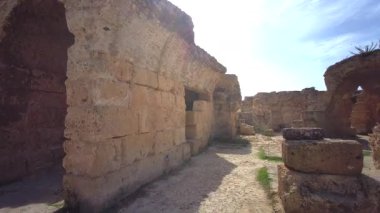 UNESCO Dünya Mirası Alanı. Kartaca Arkeolojik Alanı. Kartaca, Tunus, Tunus 'ta Antoninus Hamamları - 10 Ekim 2024