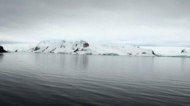 King George Adası - Buz Oluşumları ile Antarktika Kıyı Şeridi