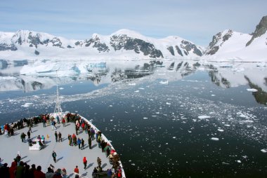 Travel in Antarctica - Coastline of Antarctica With Ice Formations