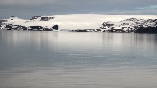 Île King George - Côtes de l'Antarctique avec formation de glace — Video