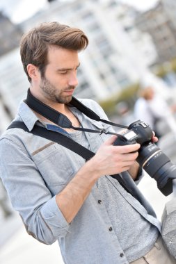 Fotoğrafçı kontrol kamera ekran