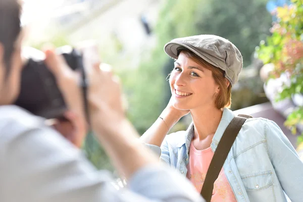 Fotógrafo a tirar fotografias — Fotografia de Stock