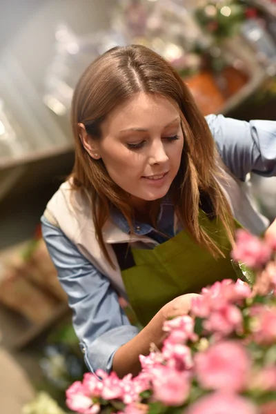 Mulher trabalhando na loja de flores Imagens De Bancos De Imagens Sem Royalties