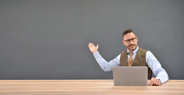 Mann mit Brille — Stockfoto