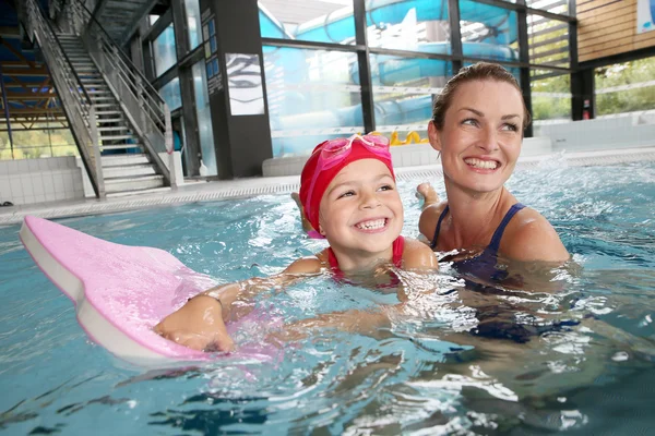 Mother and daughter training — Stock Photo, Image