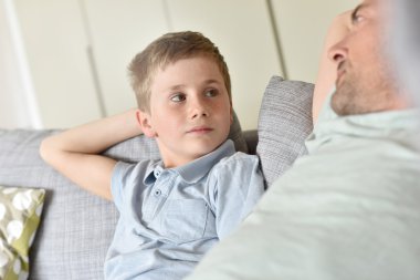 Baba oğul rahatlatıcı ile