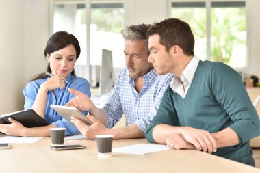 Toplantı için toplama takım