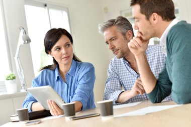 Toplantı için toplama takım