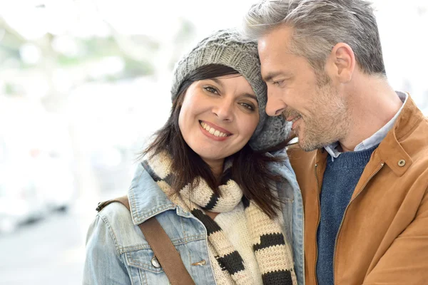 Paar bei einem romantischen Date — Stockfoto