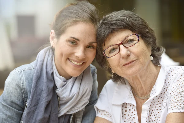 Woman with home carer — Stock Photo, Image