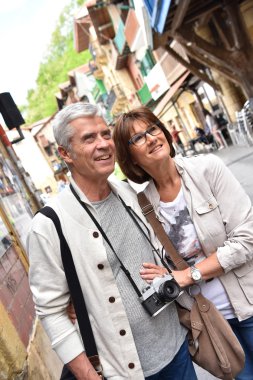  birkaç küçük kasaba gelen turist