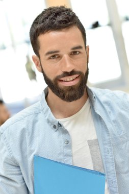  Toplantı Salonu gülümseyen iş adamı