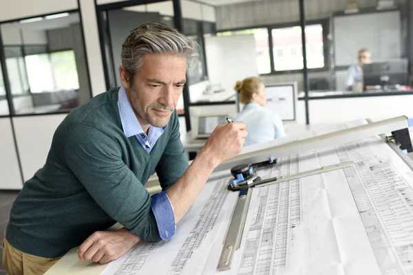 Architect working on project — Stock Photo, Image