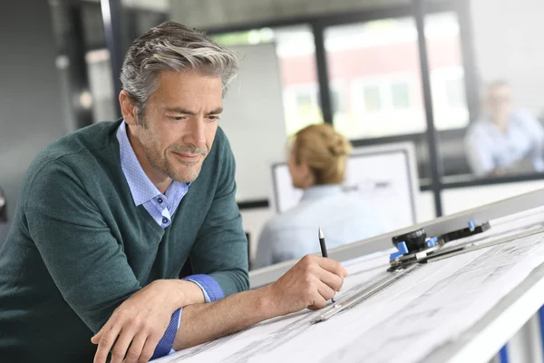 Architect working on project — Stock Photo, Image