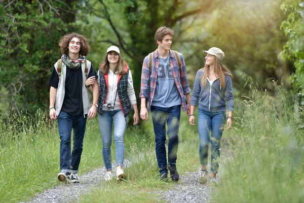 Group Friends Hiking Day — Stock Photo, Image