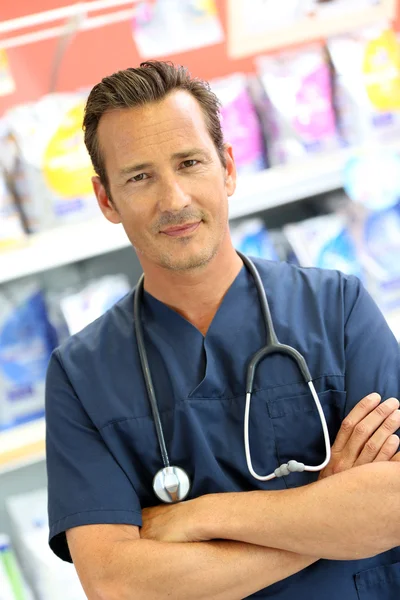 Veterinarian in uniform — Stock Photo, Image