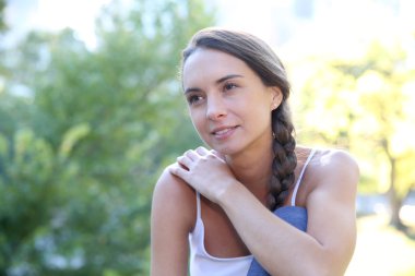 esmer kız rahatlatıcı Park