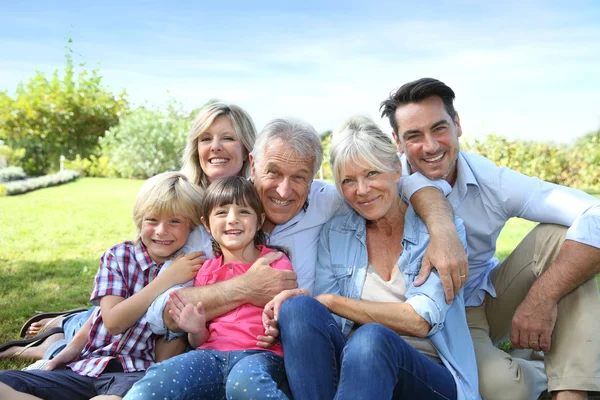 3 kuşak aile — Stok fotoğraf