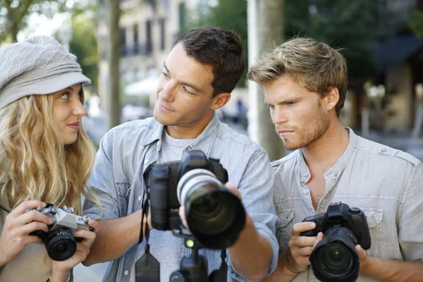 Fotografów na szkolenia fotografowania dzień — Zdjęcie stockowe