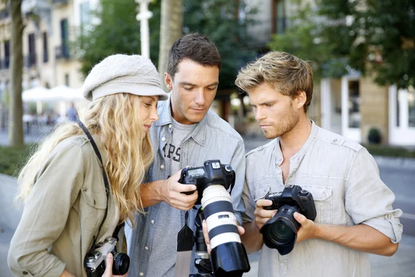 Fotografer på utbildning skytte dag — Stockfoto