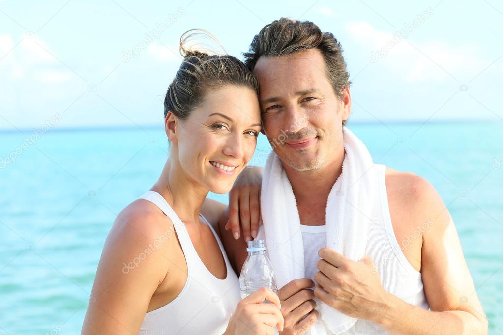 Couple after exercising