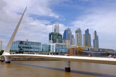 Puente de la Mujer in Buenos Aires clipart