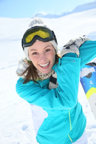 Woman in ski outfit — Stock Photo, Image