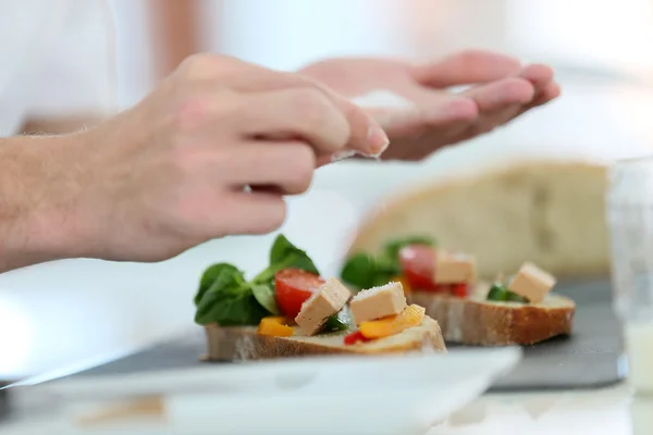 準備中の料理 — ストック写真