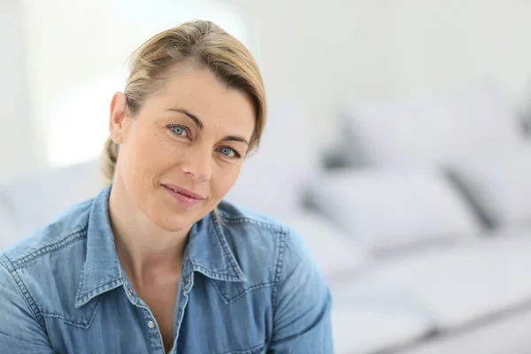 Mature blond woman — Stock Photo, Image