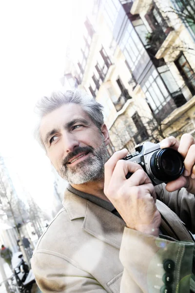 Fotografo che scatta foto — Foto Stock