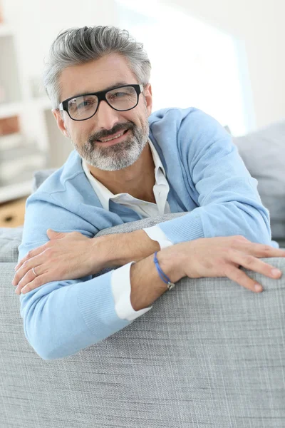 Muž s brýlemi — Stock fotografie