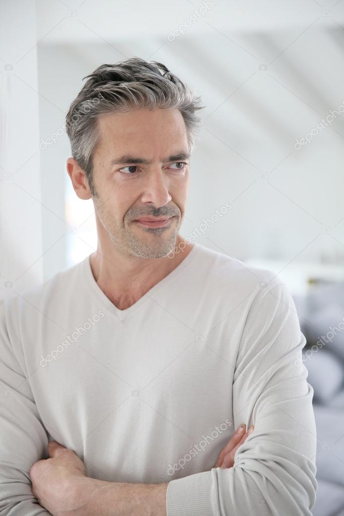Picture of handsome 50 year old man