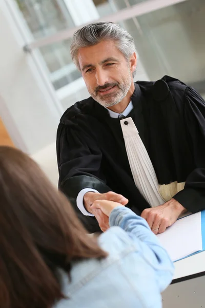 Advokat i tingshuset office — Stockfoto