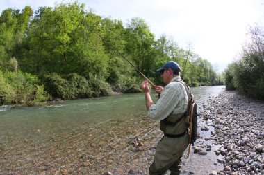 Balıkçı misina ile