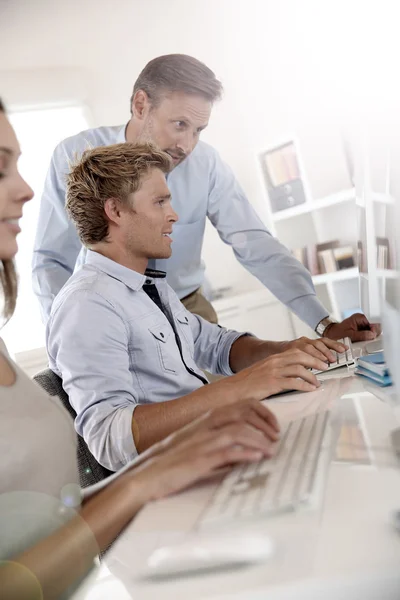 People attending business course — Stock Photo, Image