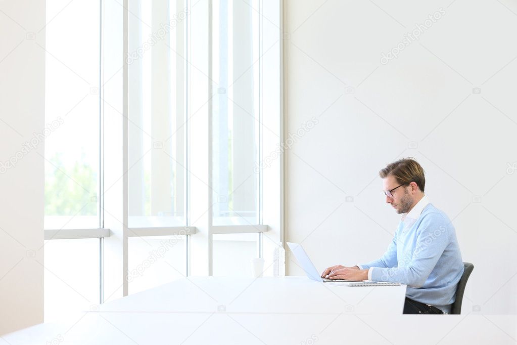Businessman in modern office
