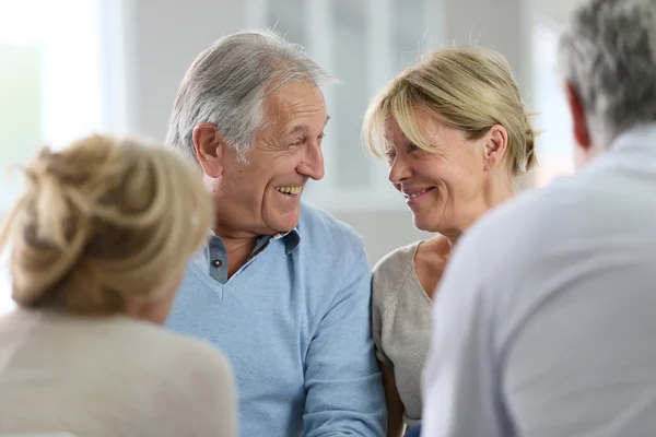 Couple attending group therapy — Stock Photo, Image