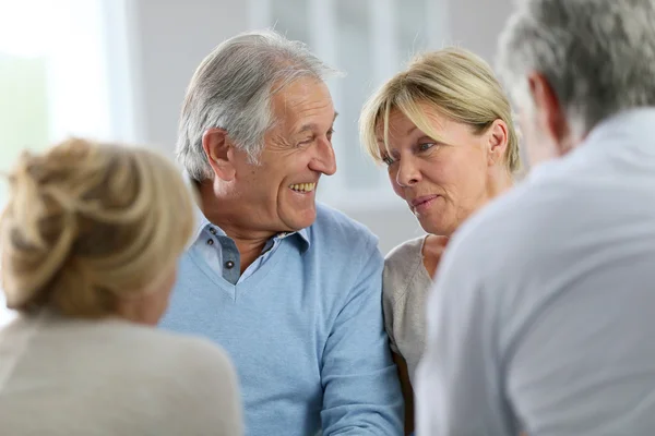 Couple attending group therapy — Stock Photo, Image