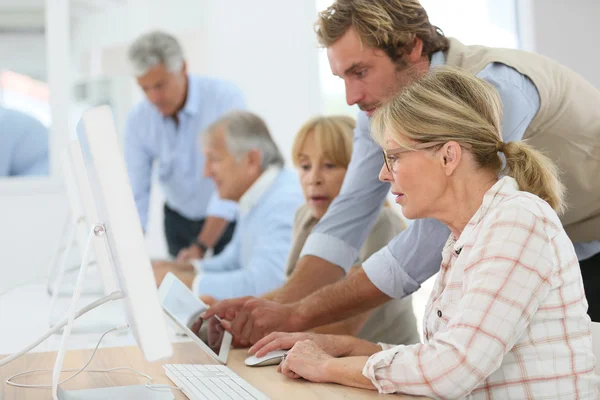 Group of people attending  class Royalty Free Stock Photos