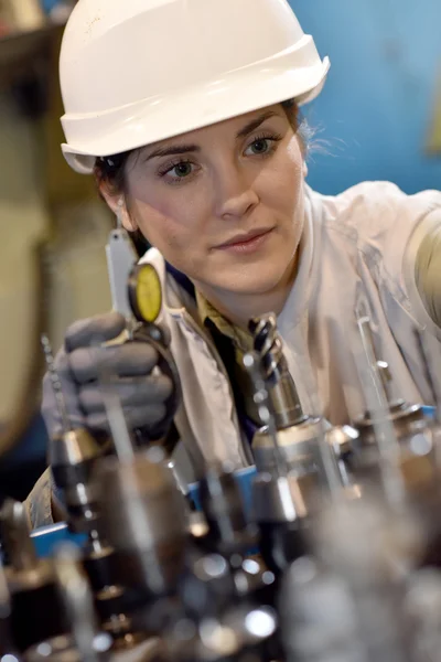 Metal worker choosing tool — Stock Photo, Image