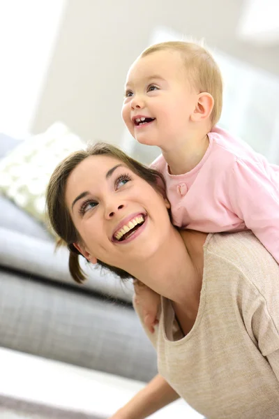 Baby girl laughing — Stock Photo, Image