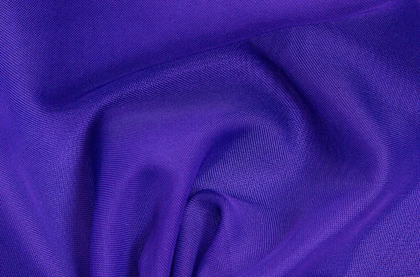Purple Crumpled Fabric Background Light Airy Transparent Fabric Texture Fabric — Stock Photo, Image