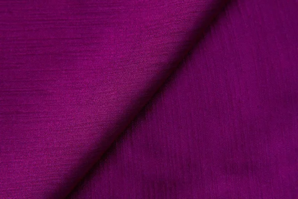 Crumpled Magenta Fabric Background Silky Satin Texture Fabric Fabric Background — Stock Photo, Image