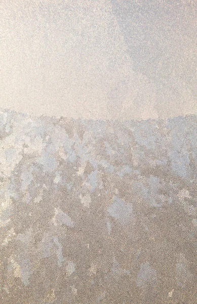 Camda Altın Rengi Buz Deseni Var Kış Arkaplanı — Stok fotoğraf